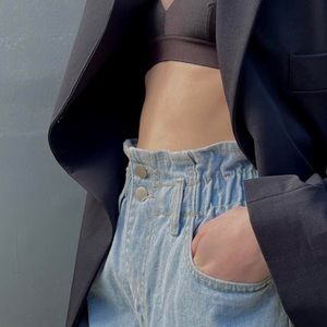 oak + fort paper bag denim